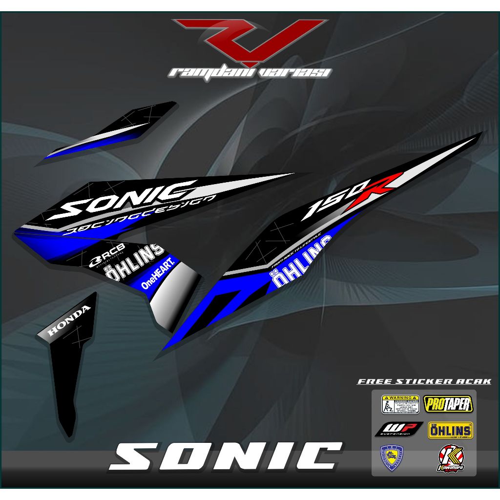 STRIPING HONDA SONIC 150R/STIKER SONIC/STRIPING VARIASI SONIC 150R KEREN