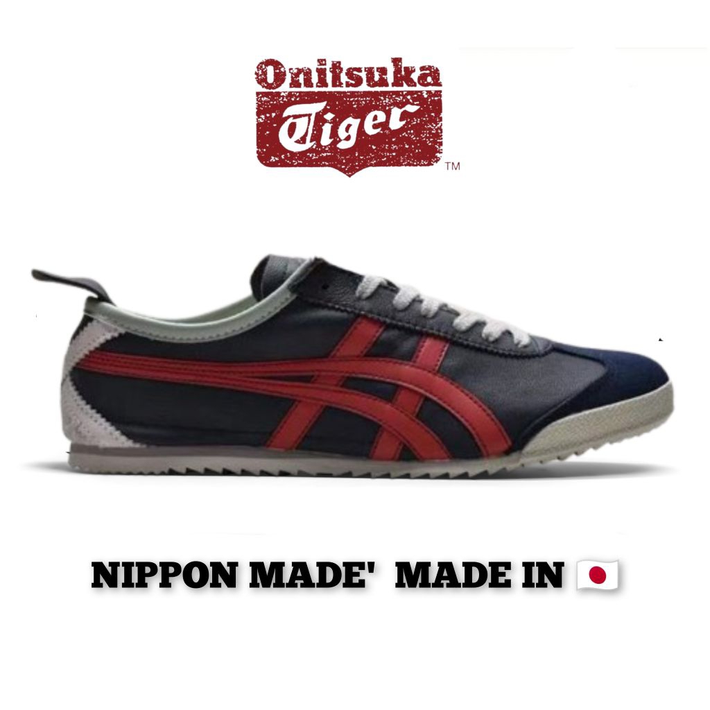 Sepatu Wanita Dan Pria Original - Nippon Made Japan Navy Red Unisex Original Onitsuka