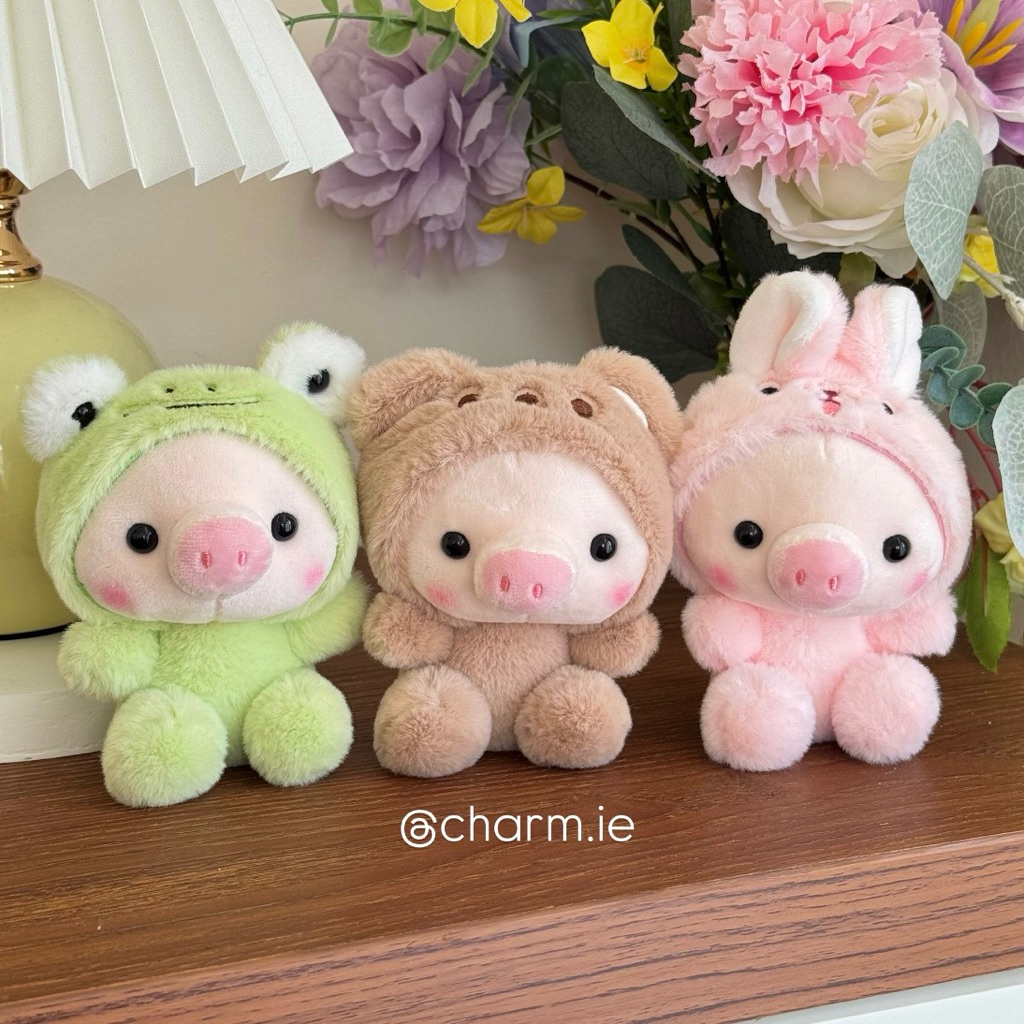 Charmie | Piggy Costume Bag Charm Gantungan Tas Babi Lucu Plush Toy Pig Gemoy Piglet Doll Boneka