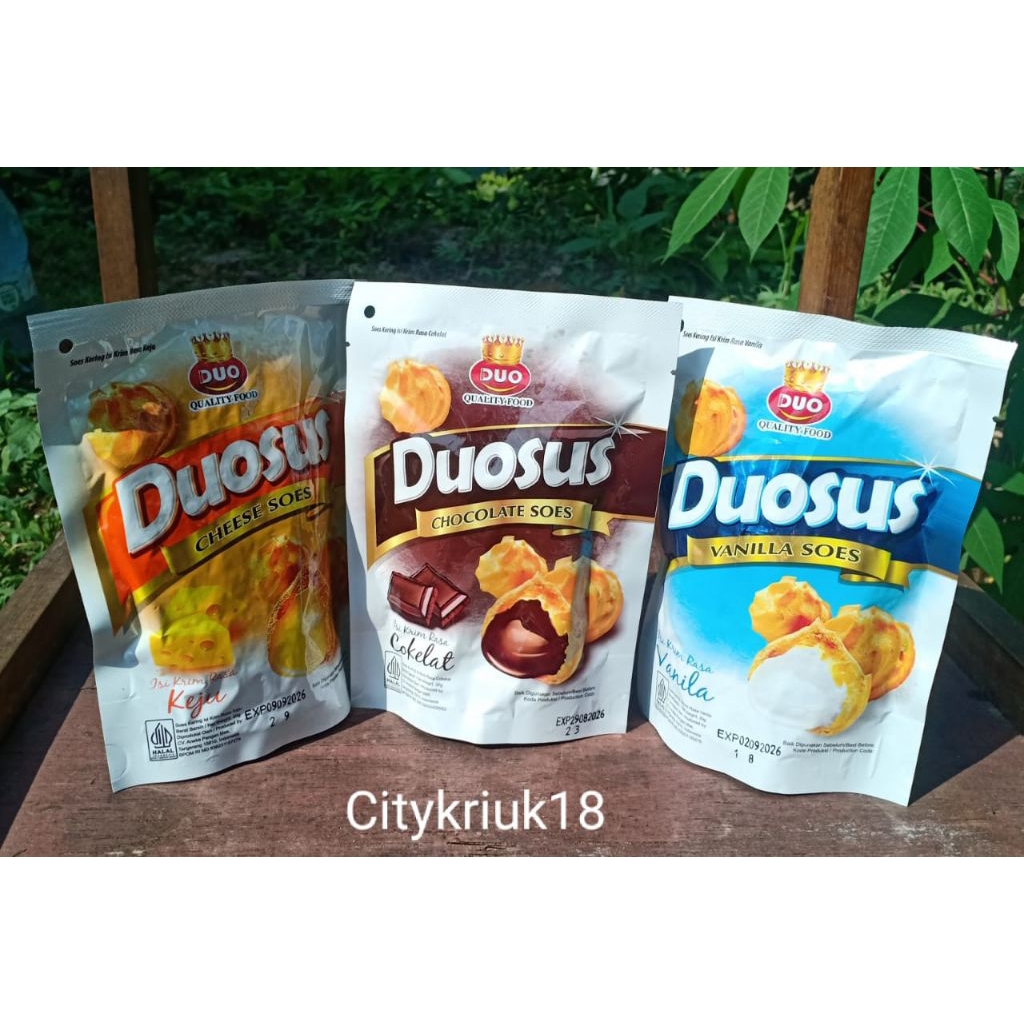 DuoSus Kue Soes Kering Cheese Soes/Chocolate Soes/Vanilla Soes Kue Soes Kering
