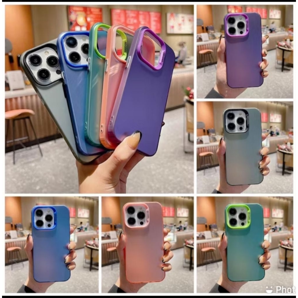 IPHONE CASE IMD HYBRID HOLOGRAM IPHONE X/XR/11/11PRO/12/12PRO/13 || CASE PLATING SILVER SO COOL