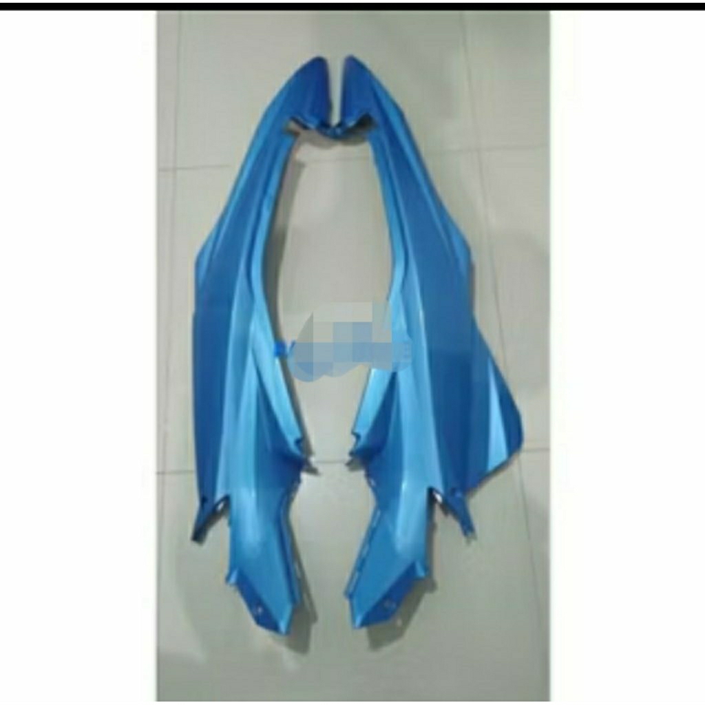 cover body samping belakang Satria Fu facelift warna biru muda