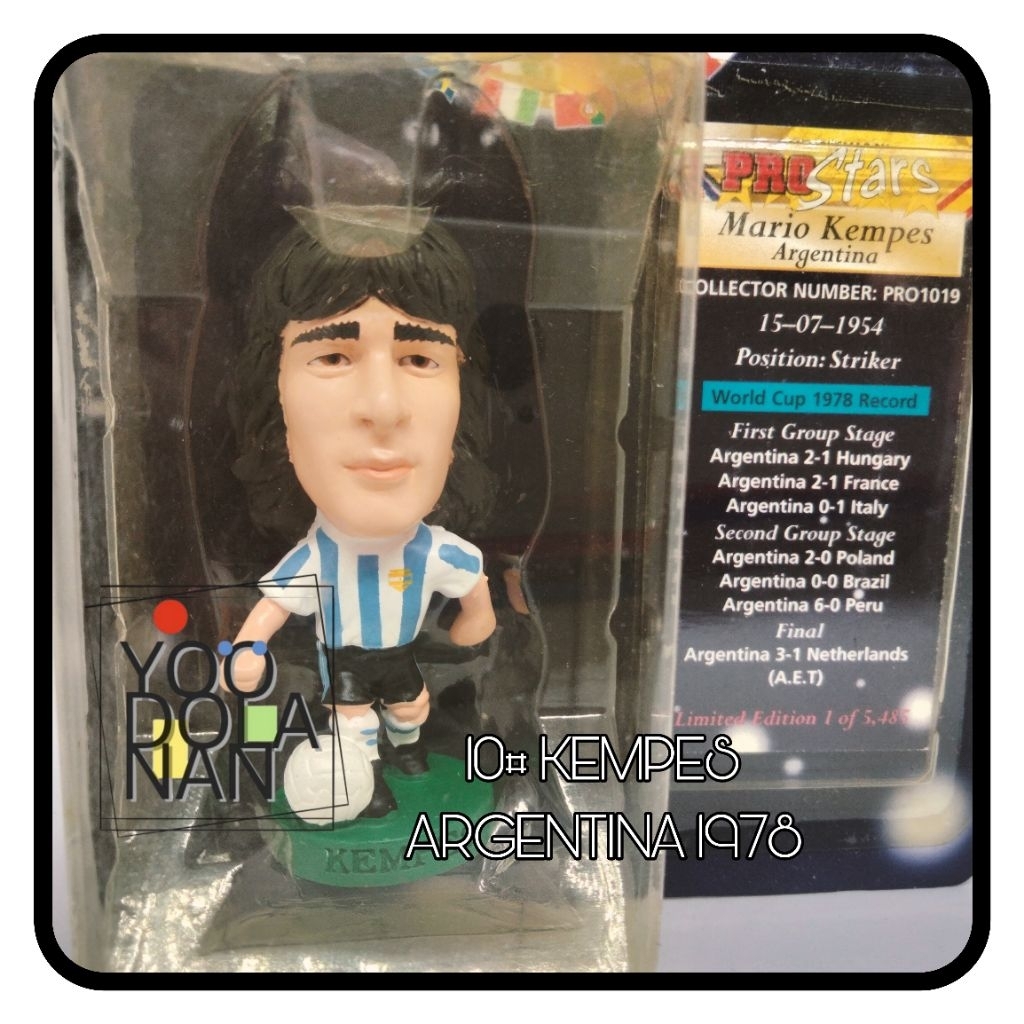 10# KEMPES - ARGENTINA 1978 CORINTHIAN PROSTARS FIGURE PEMAIN BOLA
