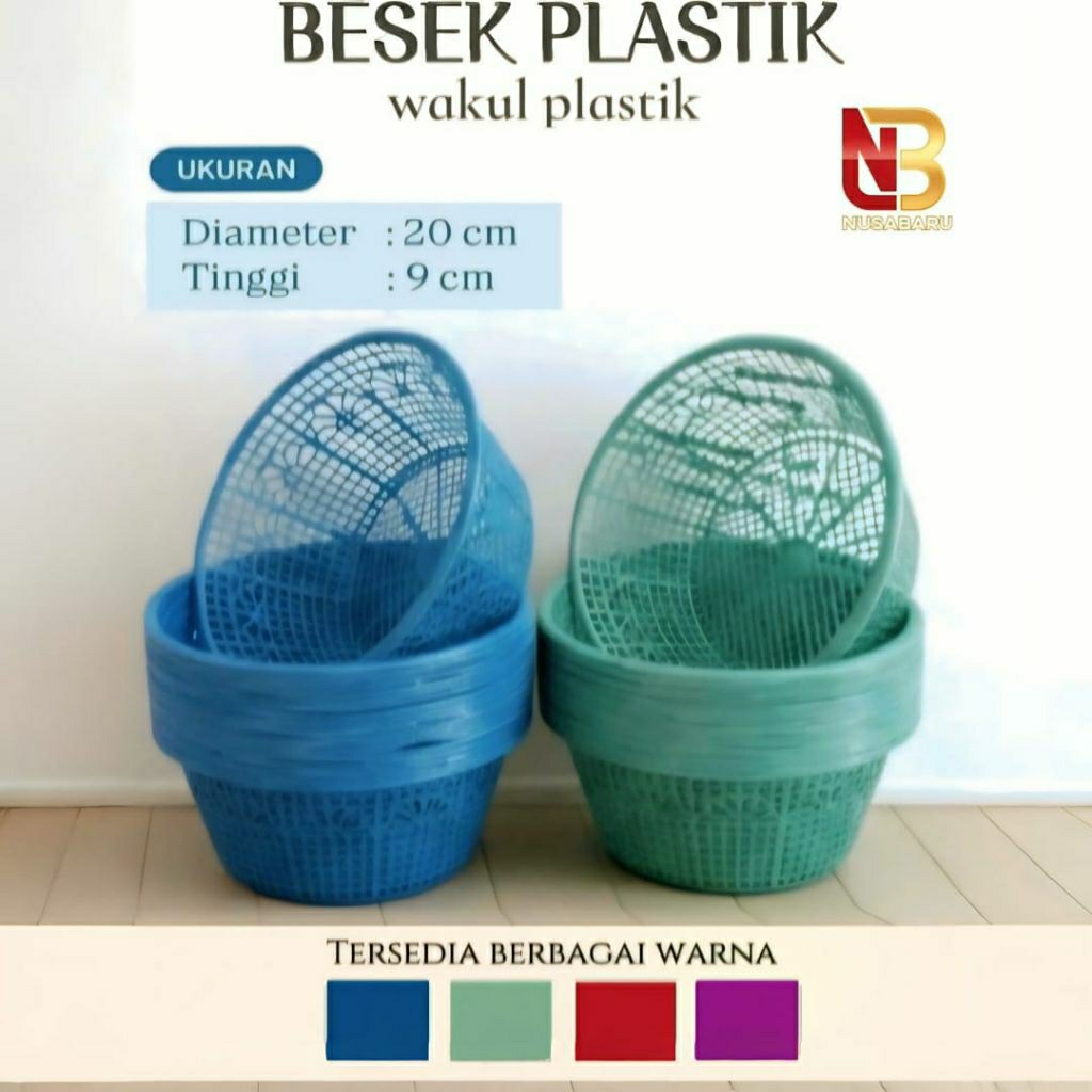 《20 PCS》BESEK NASI BERKAT DIAMETER 20.CM || WAKUL HAJATAN MURAH || BESEK PLASTIK || BESEK NASI JAMAN