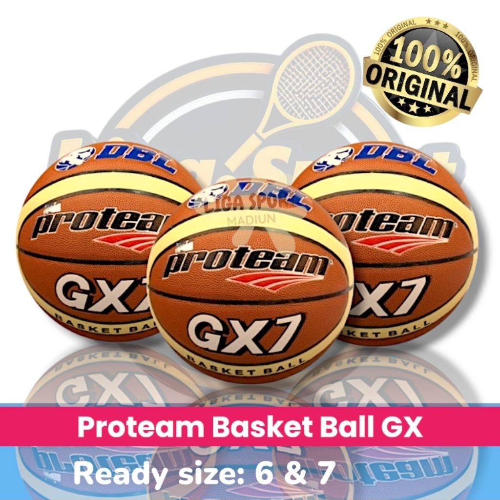 Bola Basket Proteam DBL GX6 dan GX7 Indoor Outdoor