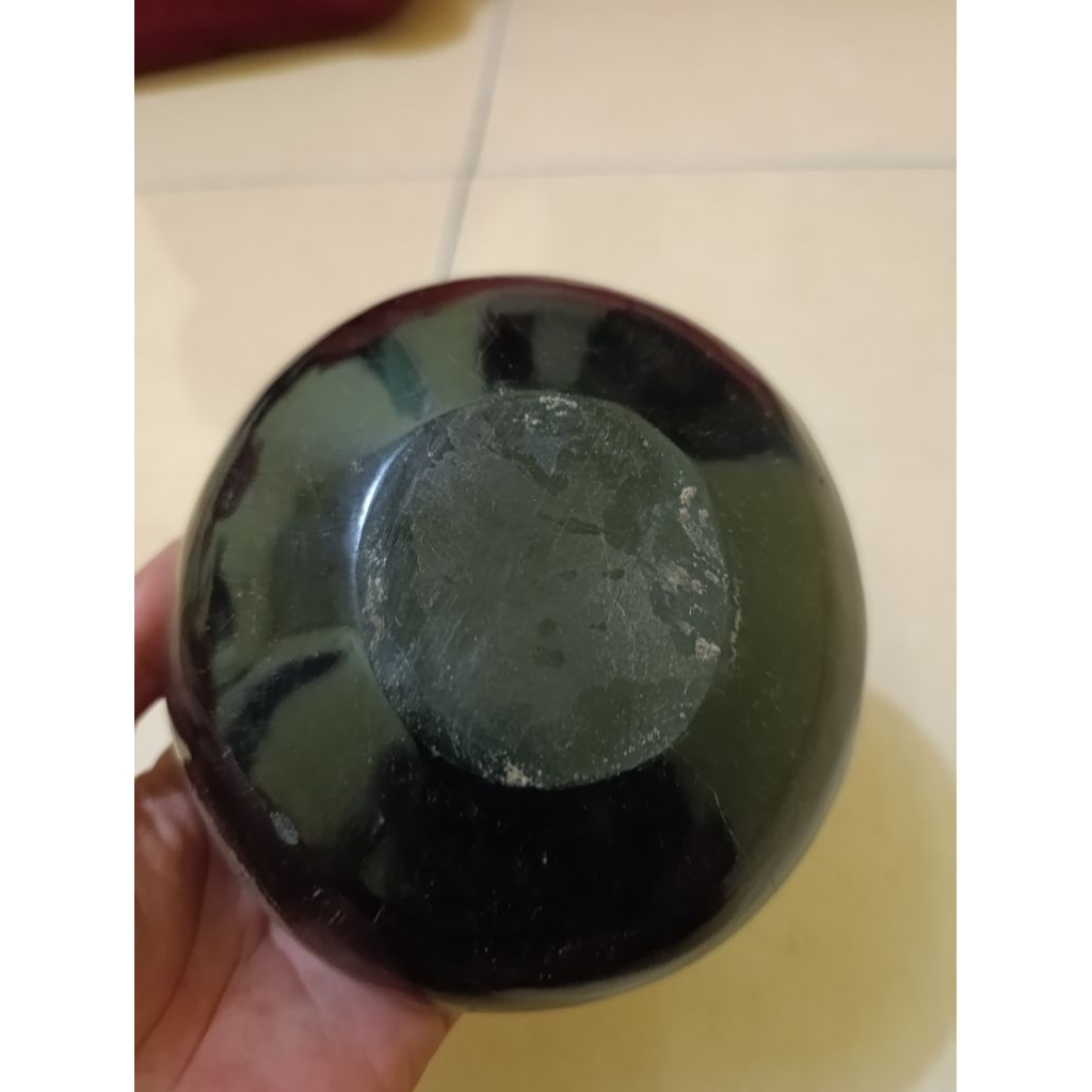 ASBAK BATU FOSIL GALIH KELOR HITAM NATURAL