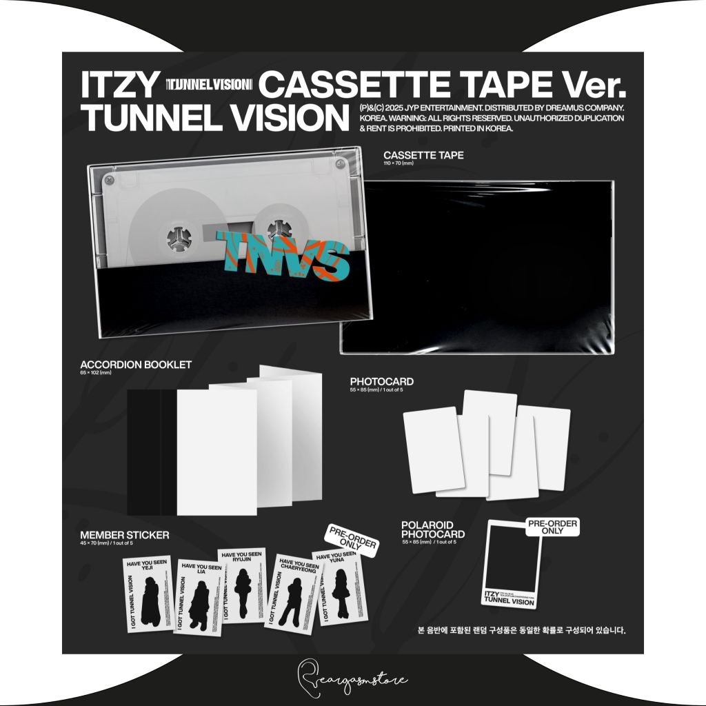 ITZY - TUNNEL VISION (CASSETTE TAPE VER)