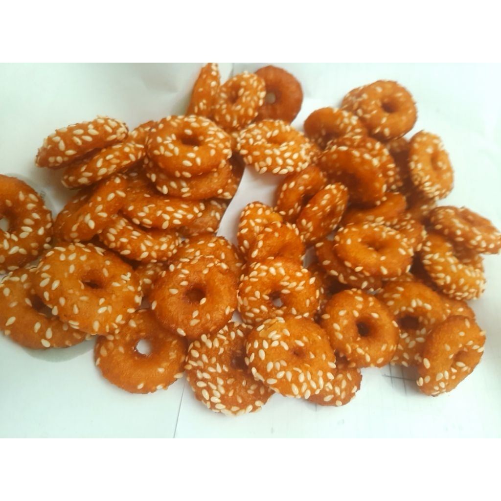 Kue cincin Ali agrem wijen isi 50pcs mini