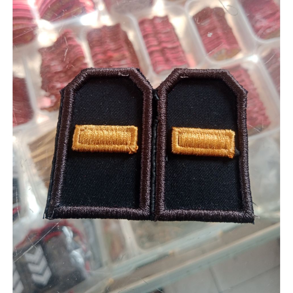 bordir atribut timbul /pangkat ipda timbul/ custom bordir PDL timbul