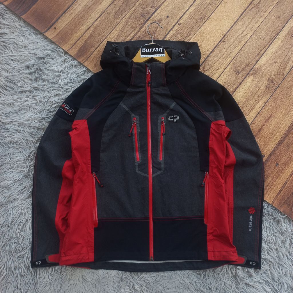 Jaket Outdoor Center Pole Montblanc Extreme Minerale Mp3 3Layer Kaku Waterproof