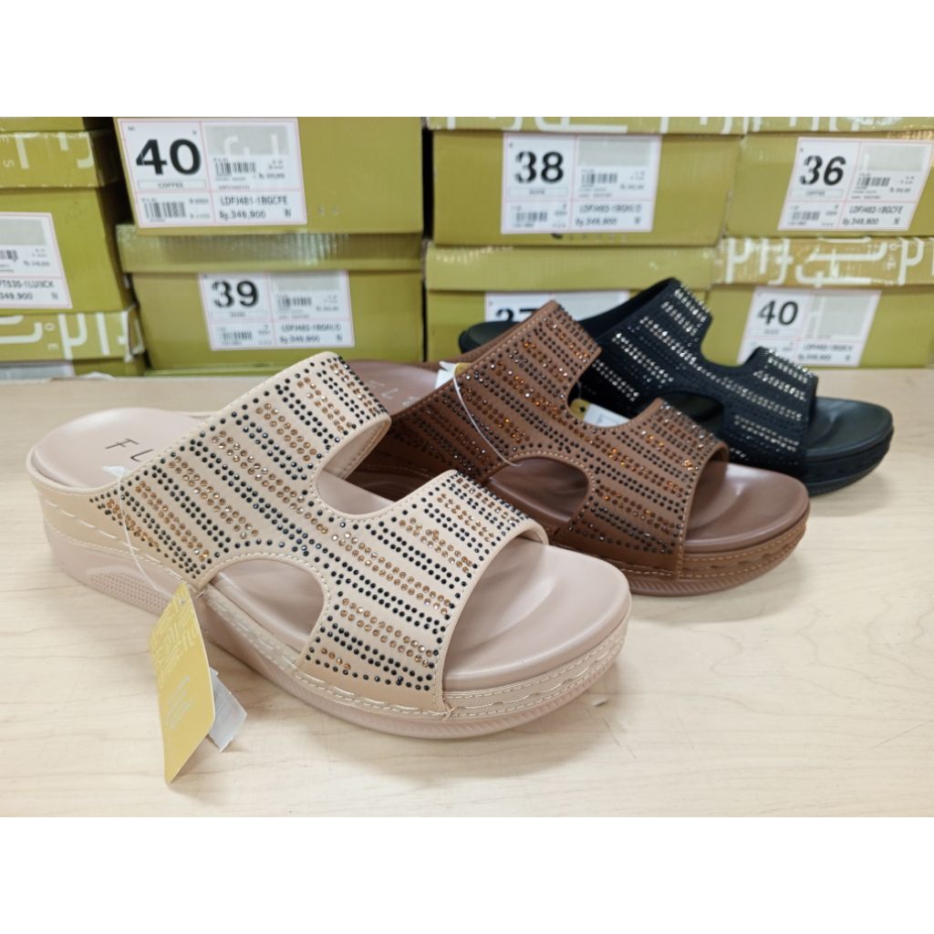 Fld by fladeo sandal wanita wedges