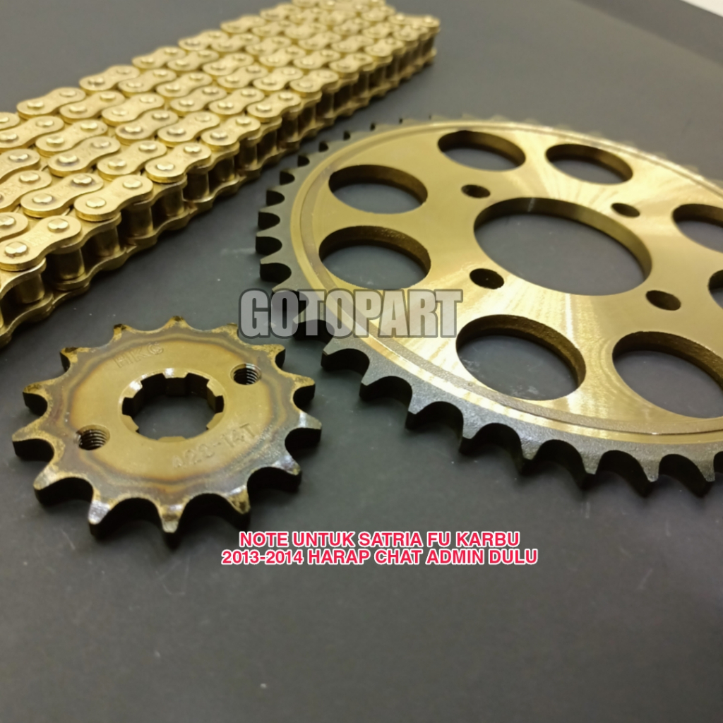 Gearset Satria Fu Karbu barong 2006-2012 gear gir ger gigi tarik model sss satria Fu karbu barong
