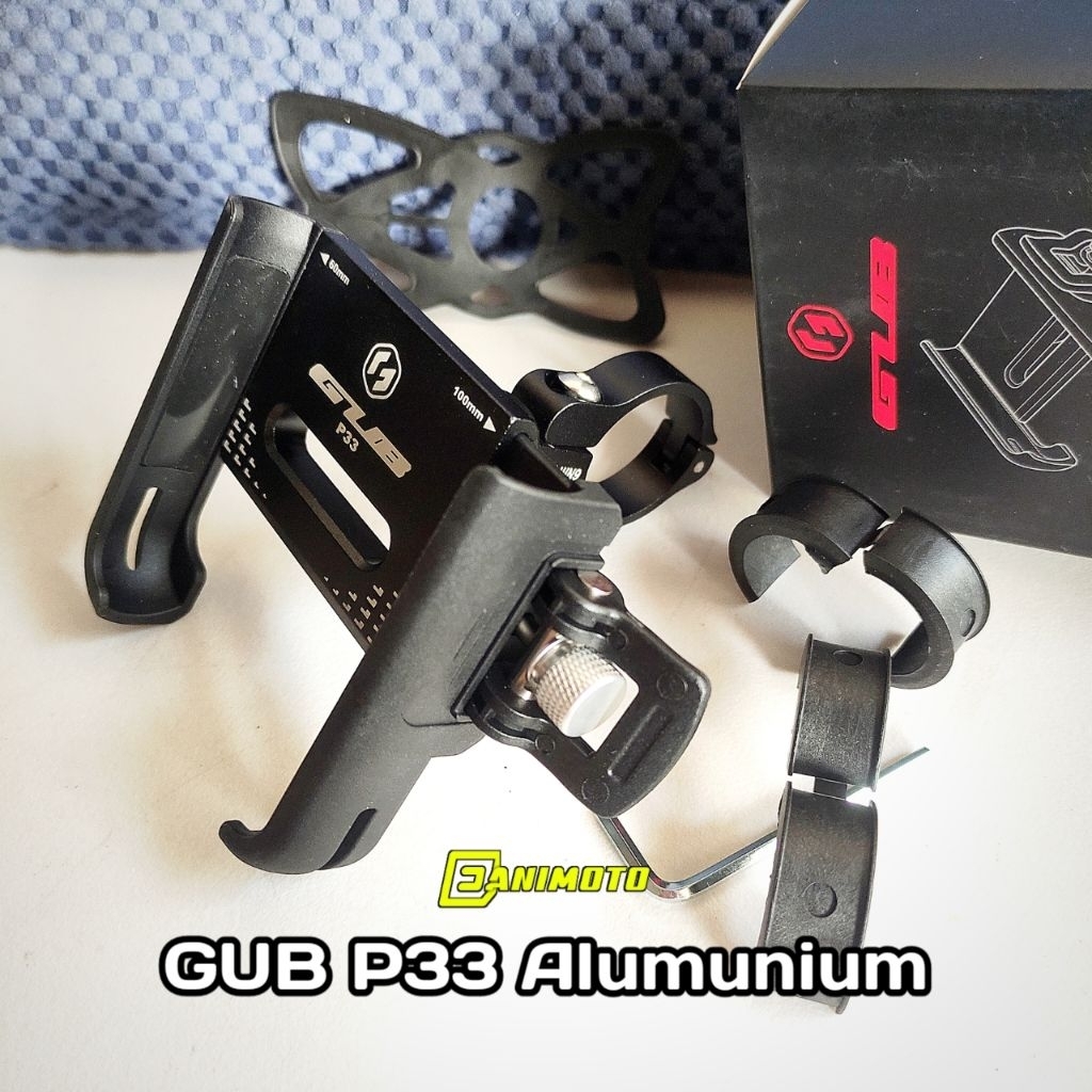NEW GUB P33 P30 Original Holder HP Besi Stang Motor PCX ADV Beat Street Scoopy Genio Fino Vixion Ori