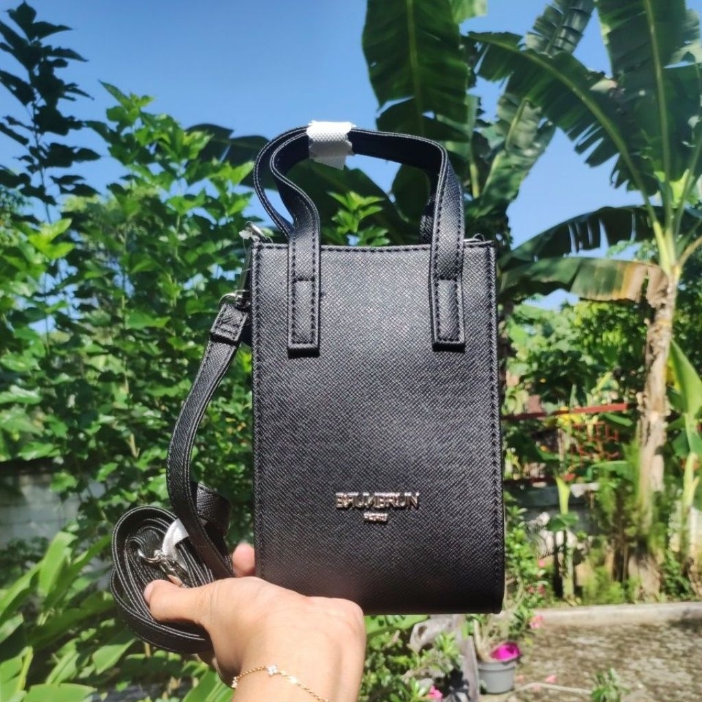 Mini Black Bag Brunbrun phone bag tas hp sling new with tag