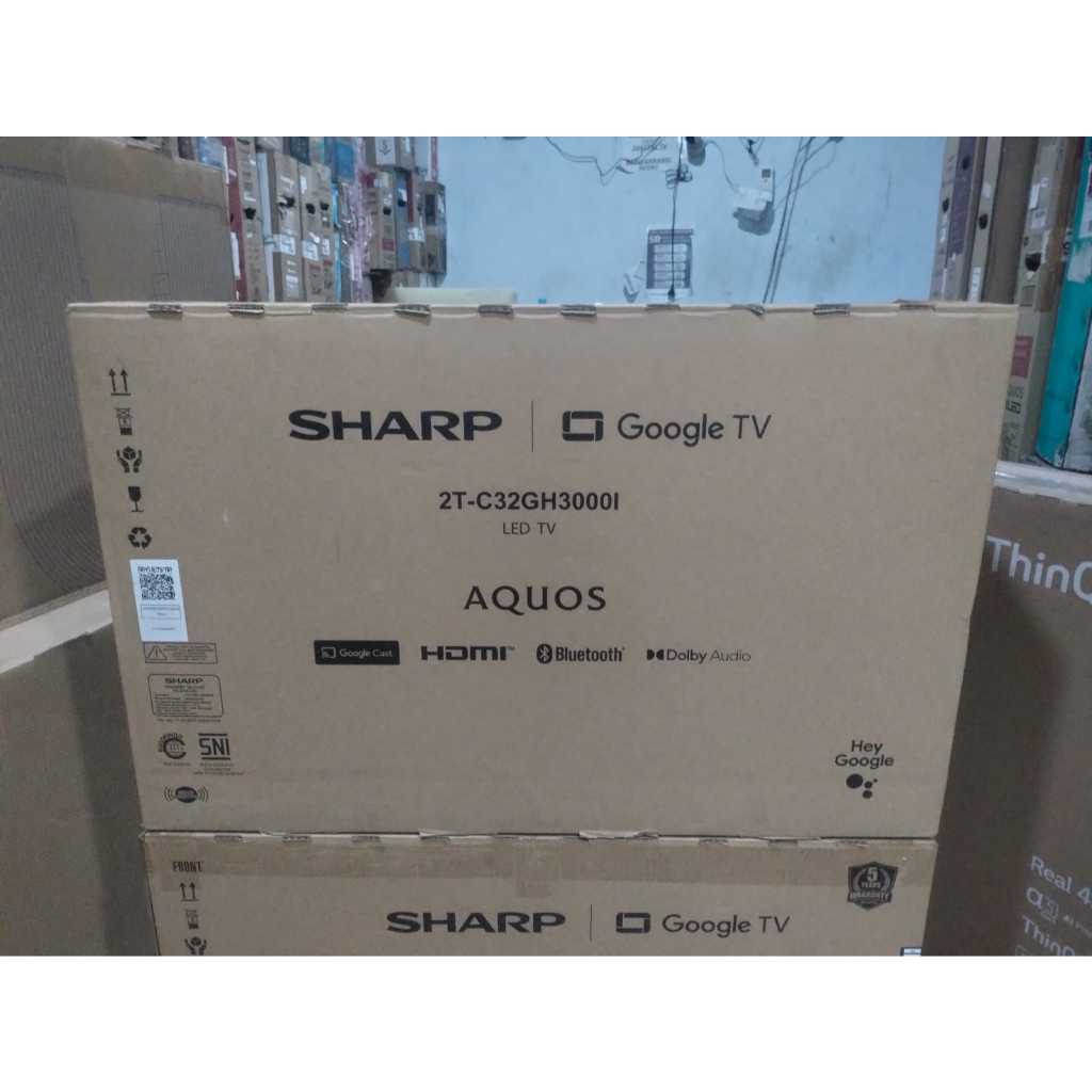 100% BARU TV LED Sharp 2T-C32GH30001 32 Inch Google TV Youtube Wifi Netflix Bluetooht 5676F