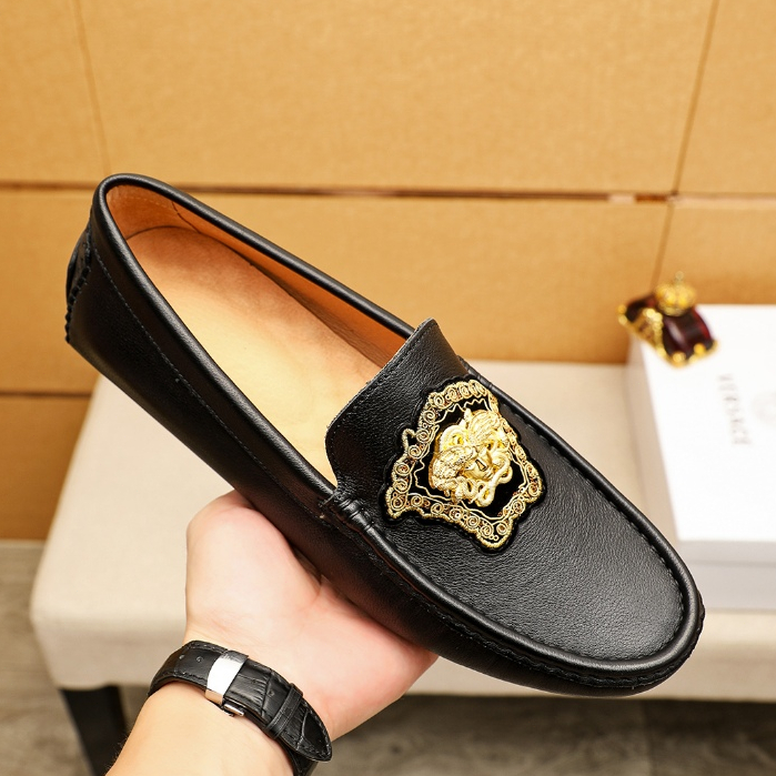 VERSACE Slip-On outdoor Fashion Casual Sepatu Pria Sneakers Shoes loafer kulit 10180946