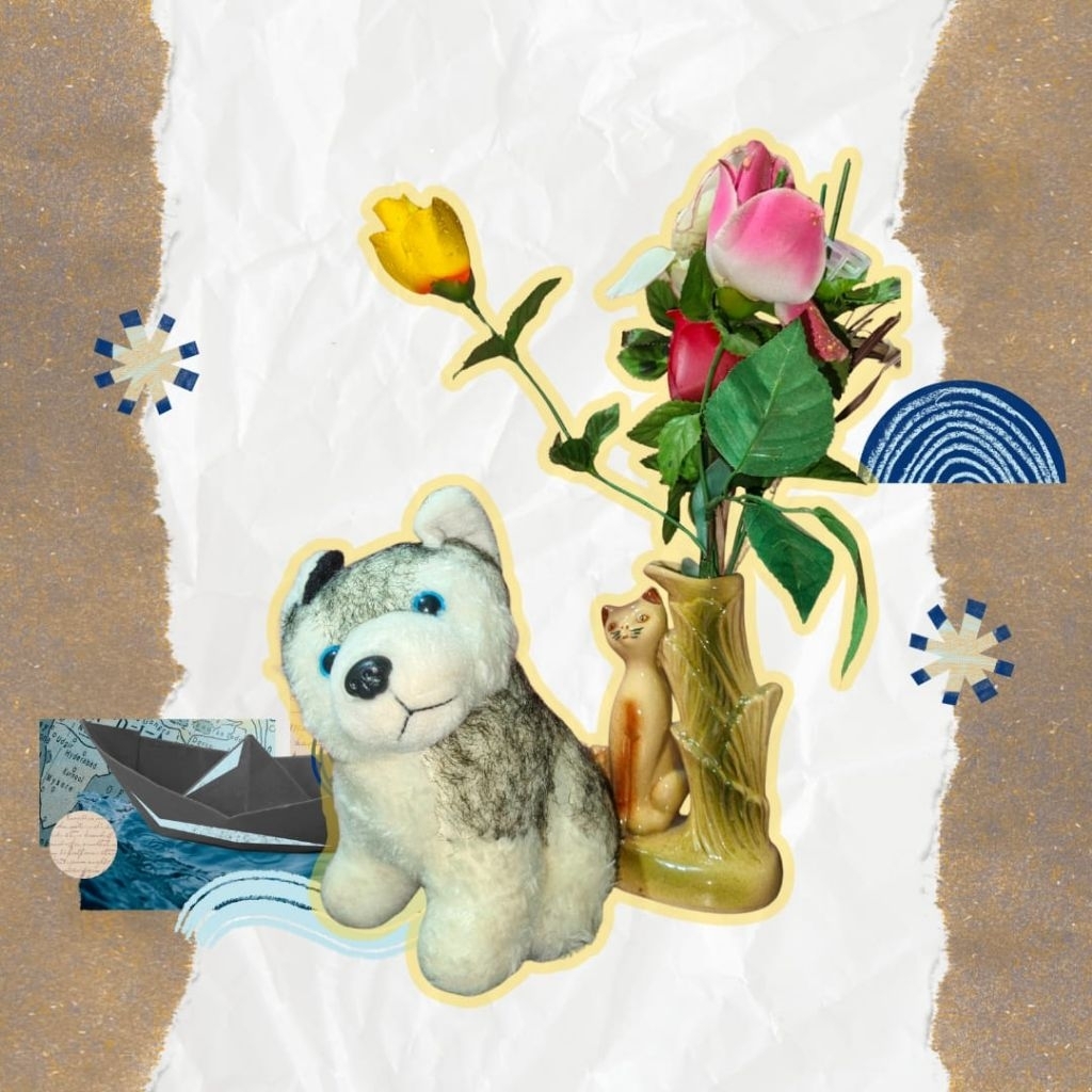 Boneka Anjing Husky Kecil // Tiny Husky Doll