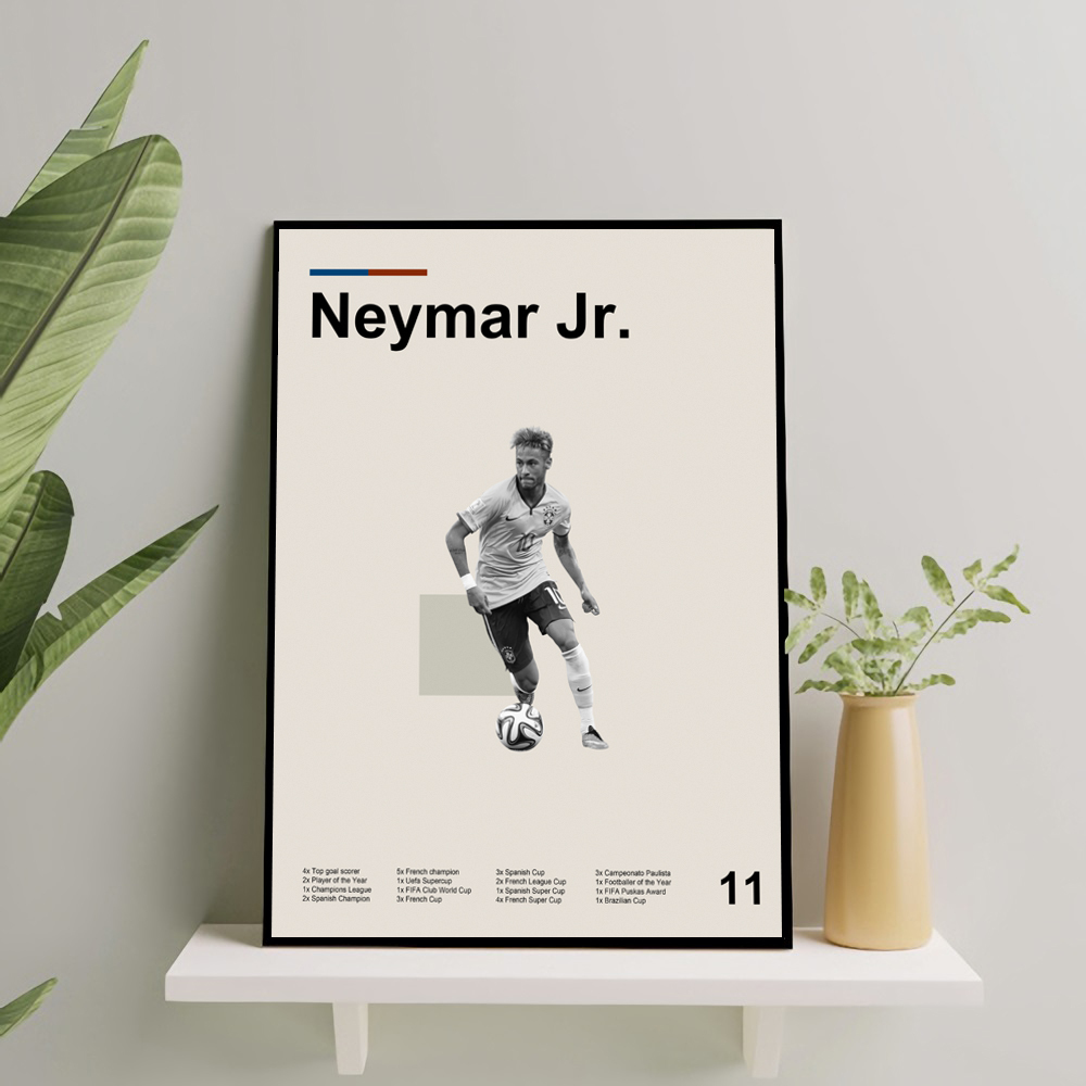 Poster Frame Bola Neymar Jr