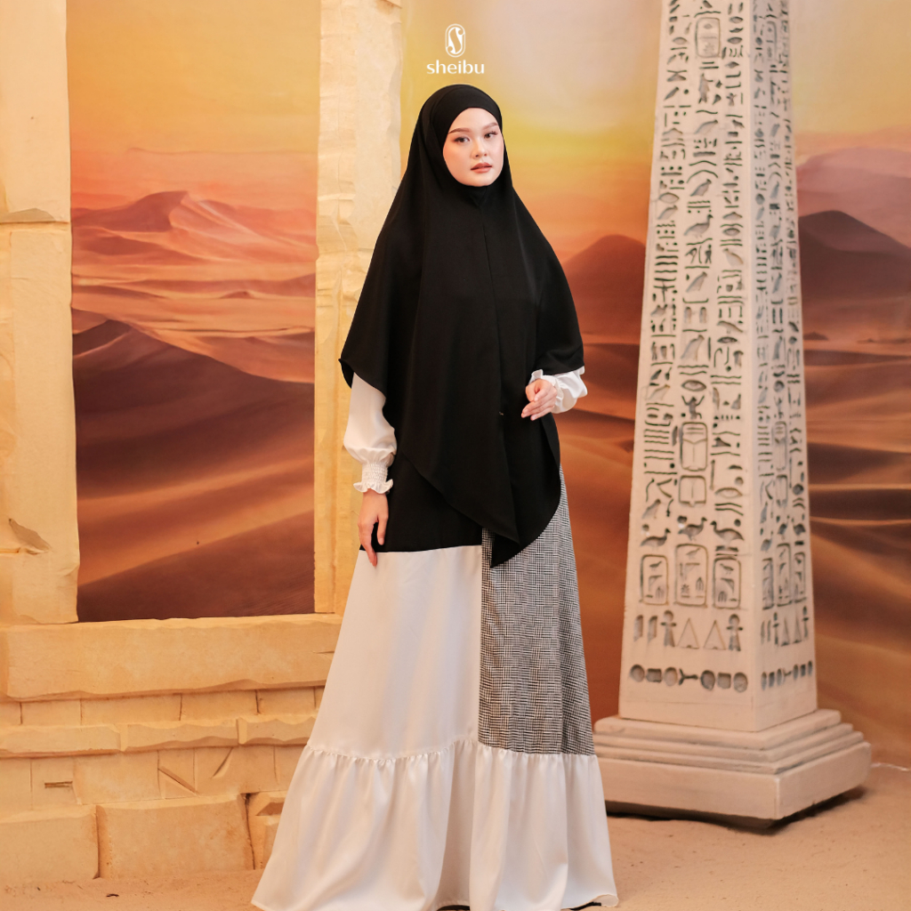Sheibu Maysa Series Gamis Dress Muslim Premium Basic Casual Adem Tidak Menerawang