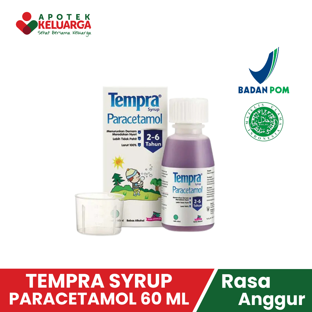 TEMPRA SYRUP PARACETAMOL 60ML