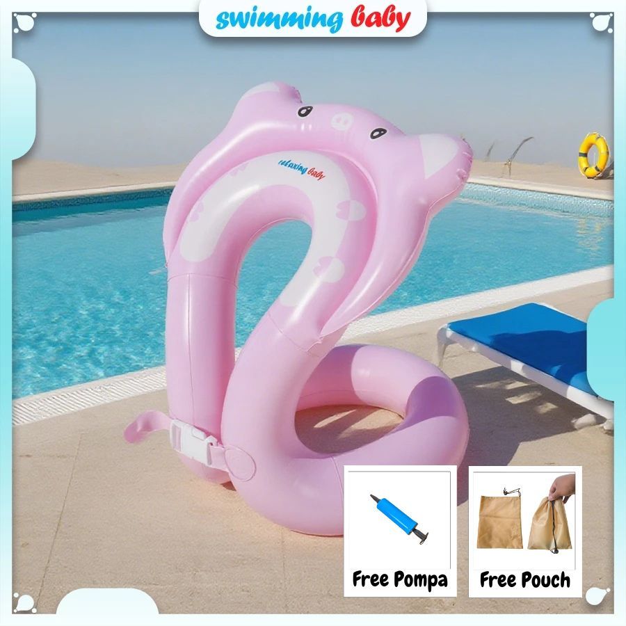 SWIMMING BABY Rompi Renang Anak 3-6 Tahun/Cincin Renang Anak/Rompi Pelampung Tiup Karakter Hewan PVC