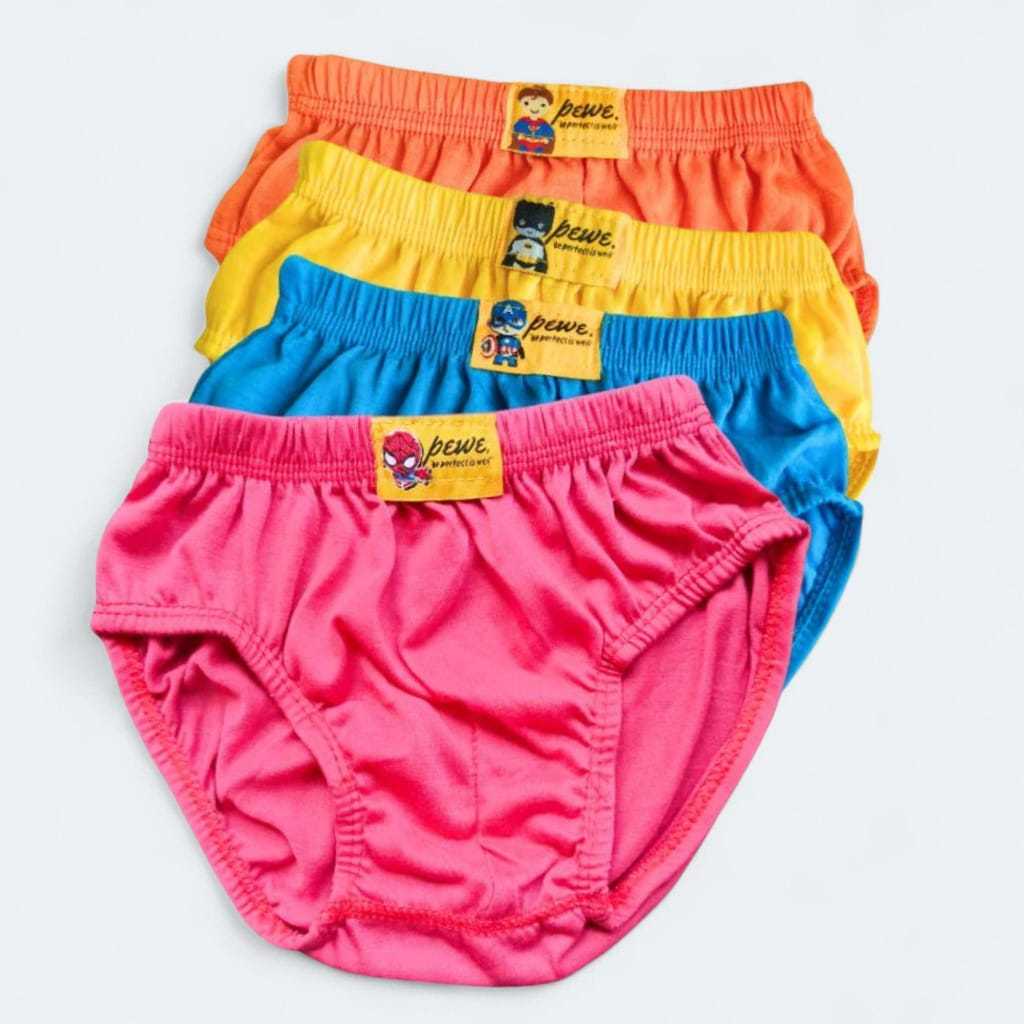 12 Pcs Sempak Anak Laki laki CROWN Polos Cd Anak Cowok Celana Dalam Anak Cowok Model Polos