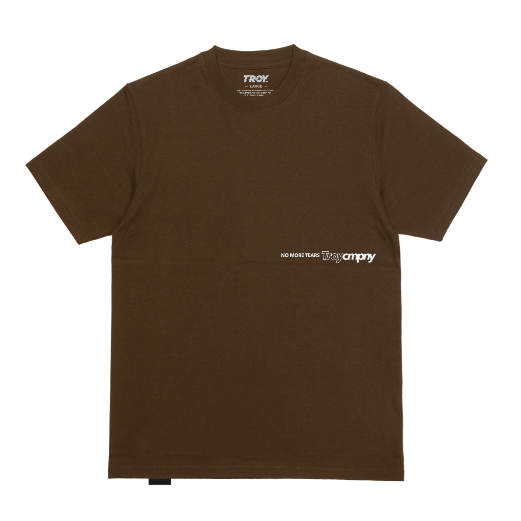 Troy Company Tshirt Toffee No More Tears - Kaos Lengan Pendek Kaos Coklat Toffee MTD 3368