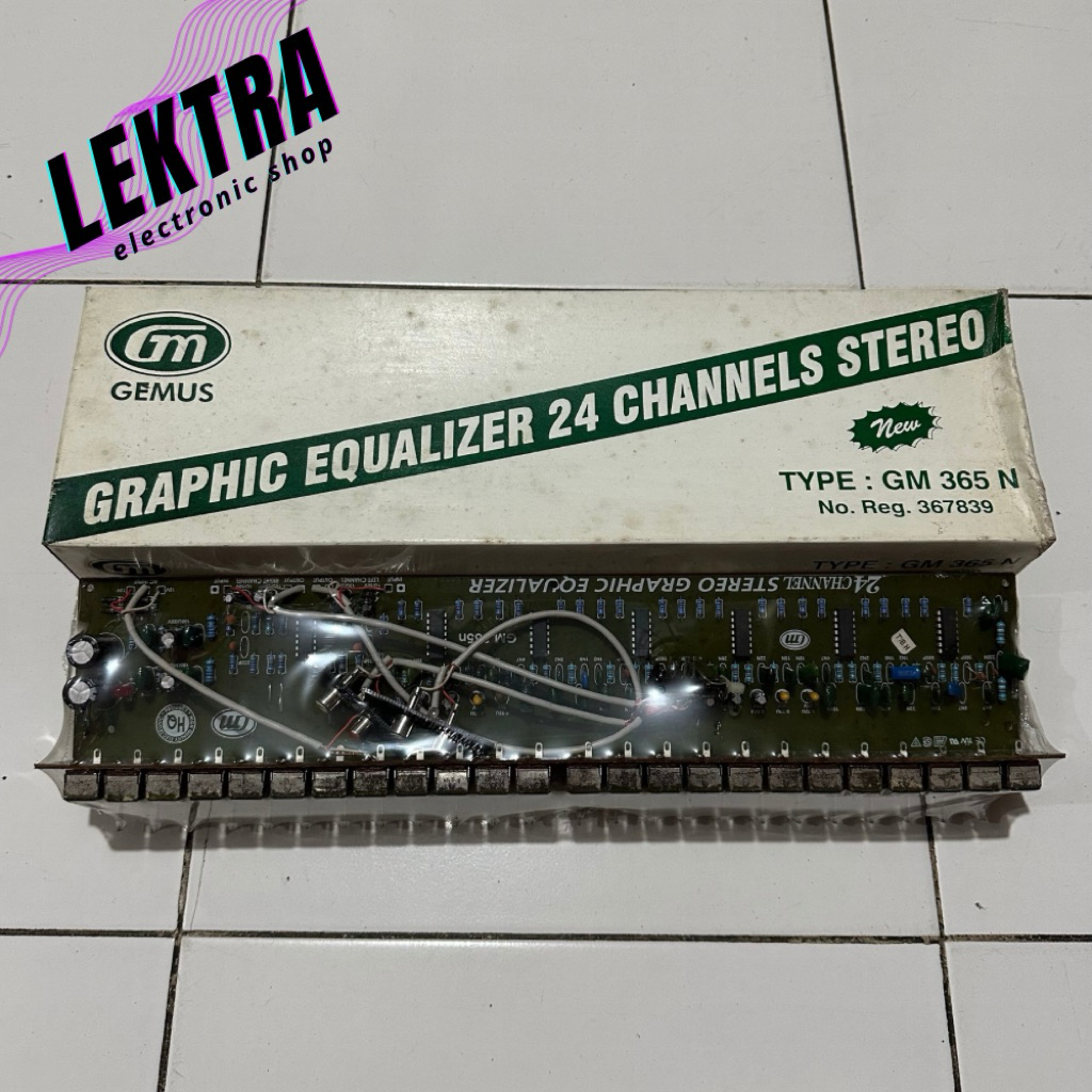 Kit GM 365N Graphic Equalizer 24 Channels Stereo 365 N GM365N