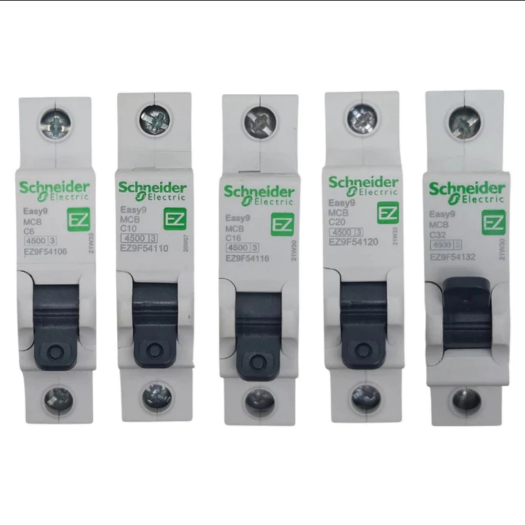 MCB Schneider Hitam EASY9 4A 6A 10A ORIGINAL