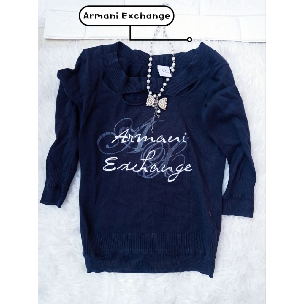 Crewneck Armani Exchange motif Bolong