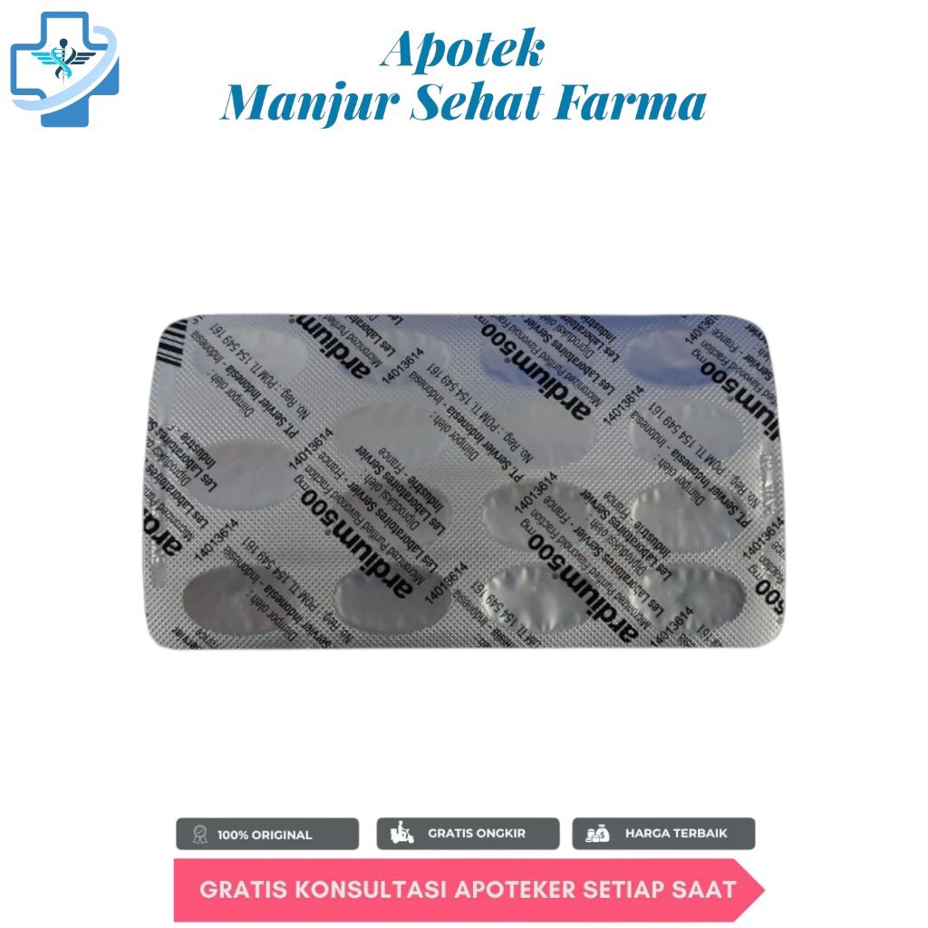 Ardium 500mg perstrip untuk wasir