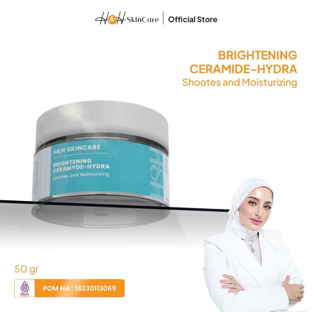 HNH Skincare - Brightening Ceramide Hydra - Moisturizer Ceramide Pelembab Wajah untuk Skin Barrier