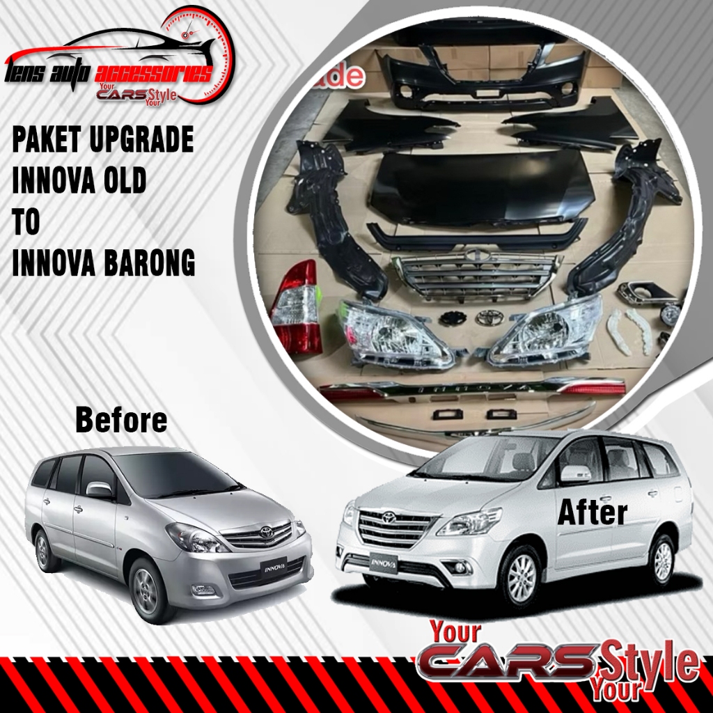 PAKET UPGRADE INNOVA BARONG 2013-2015 DEPAN BELAKANG