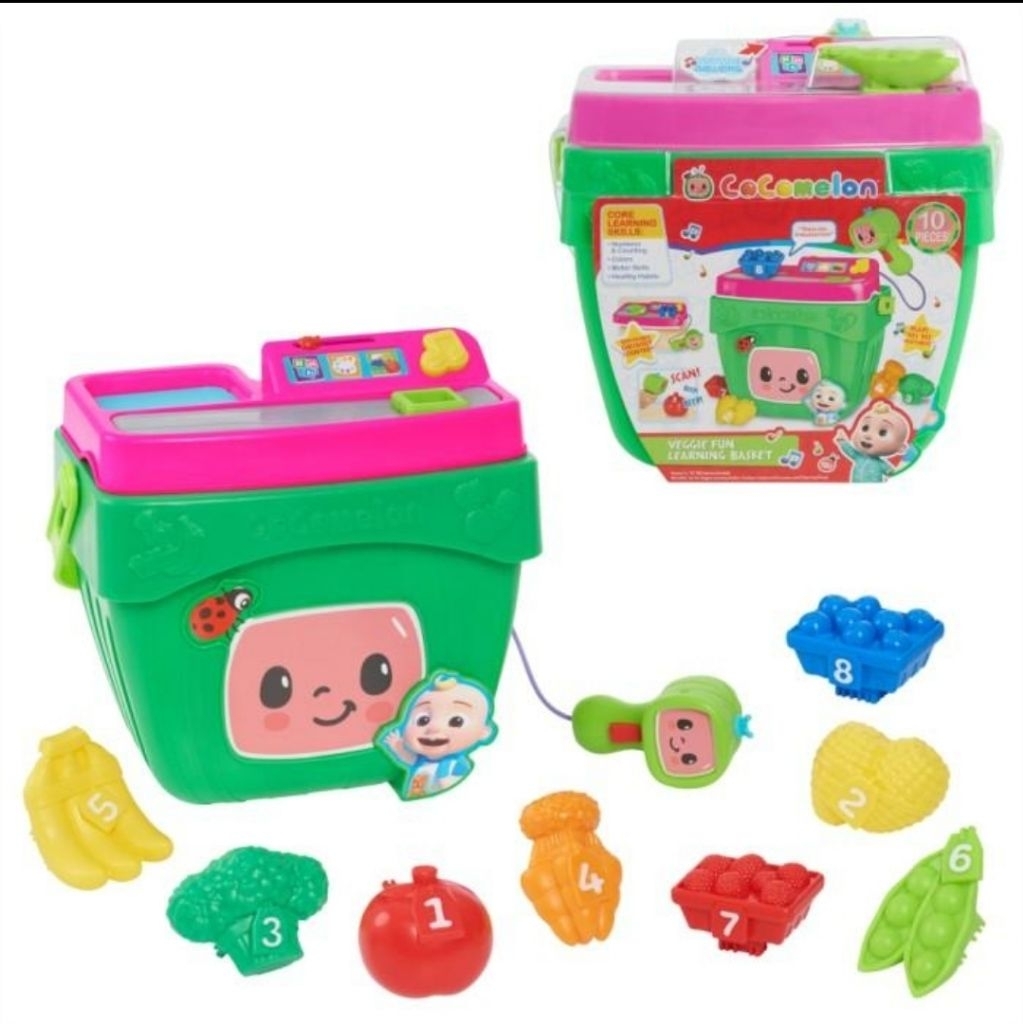 MAINAN ANAK COCOMELON VEGGIE FUN LEARNING BASKET TOYS