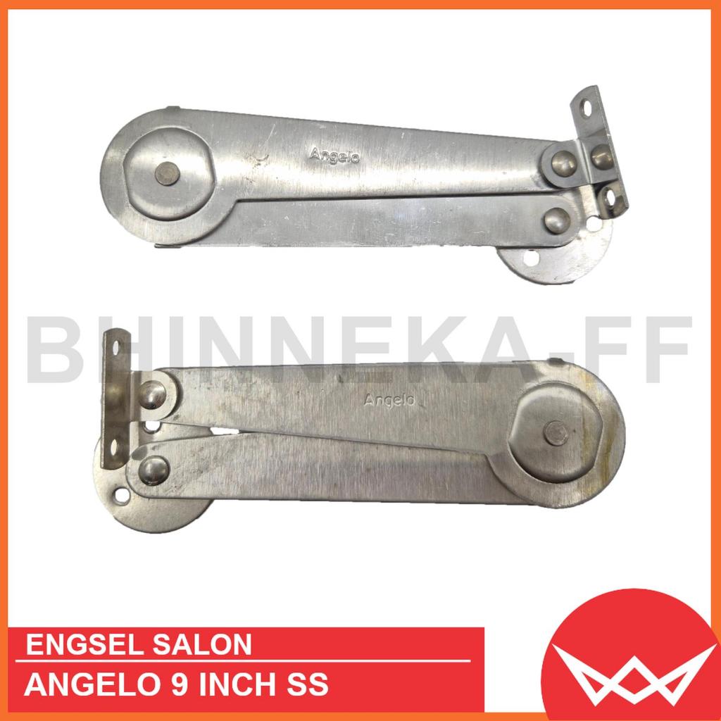 Engsel Salon / Engsel Sikutan / Engsel Jendela Angelo 9" Stainless Steel