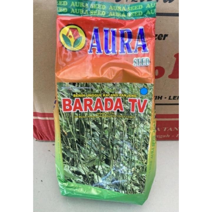 Benih Kacang Panjang Barada TV 500gr Coklat Hijau