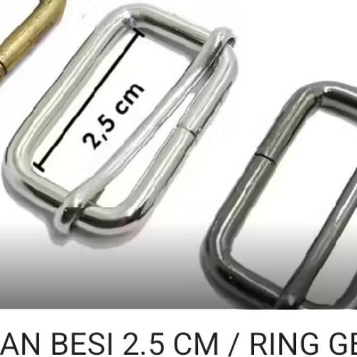 Ring Jalan Besi 2.5 Cm / Ring Geser Tas Grosir