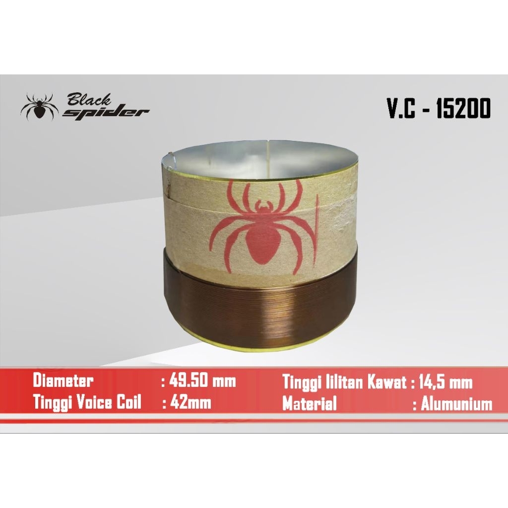 Voice Coil Black Spider BS 15200 (ORIGINAL)