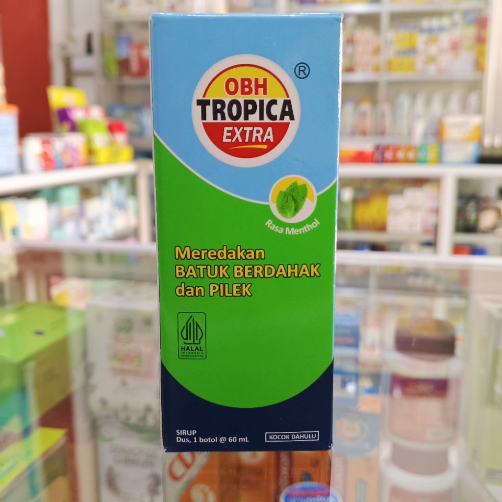 OBH TROPICA EXTRA RASA MENTHOL 60ML - Meredakan Batuk Berdahak dan Pilek
