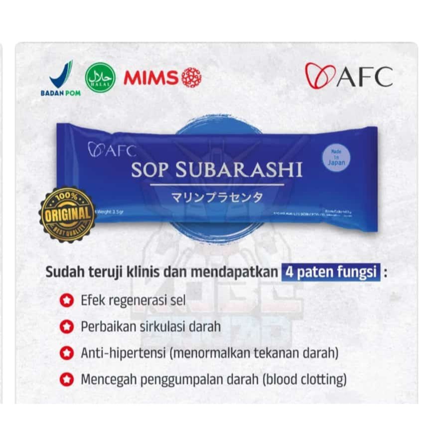 [Original AFC] ECER SOP Subarashi Gold Regenerasi Sel BPOM EXP 12/2028 ORIGINAL