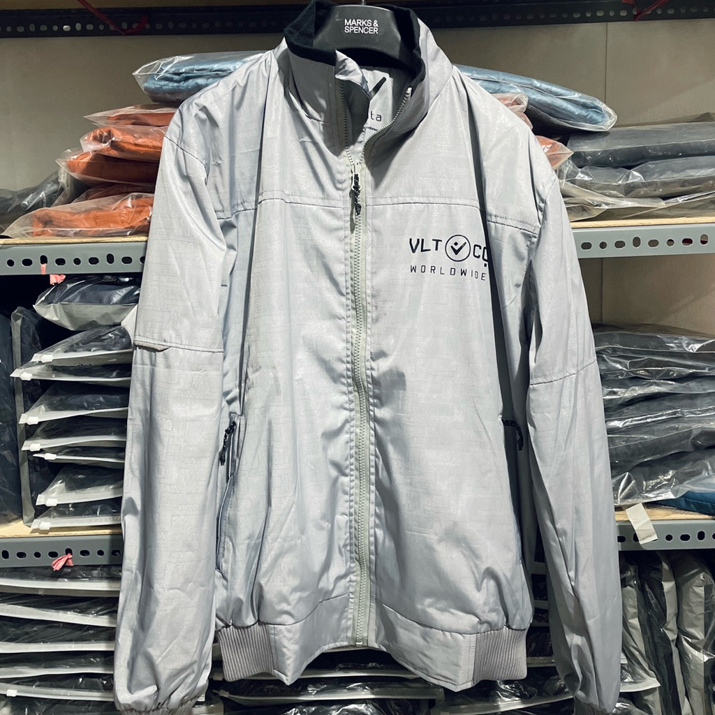Jacket Bomber Vlata Vlt Co Worldwide grey L inner Polar
