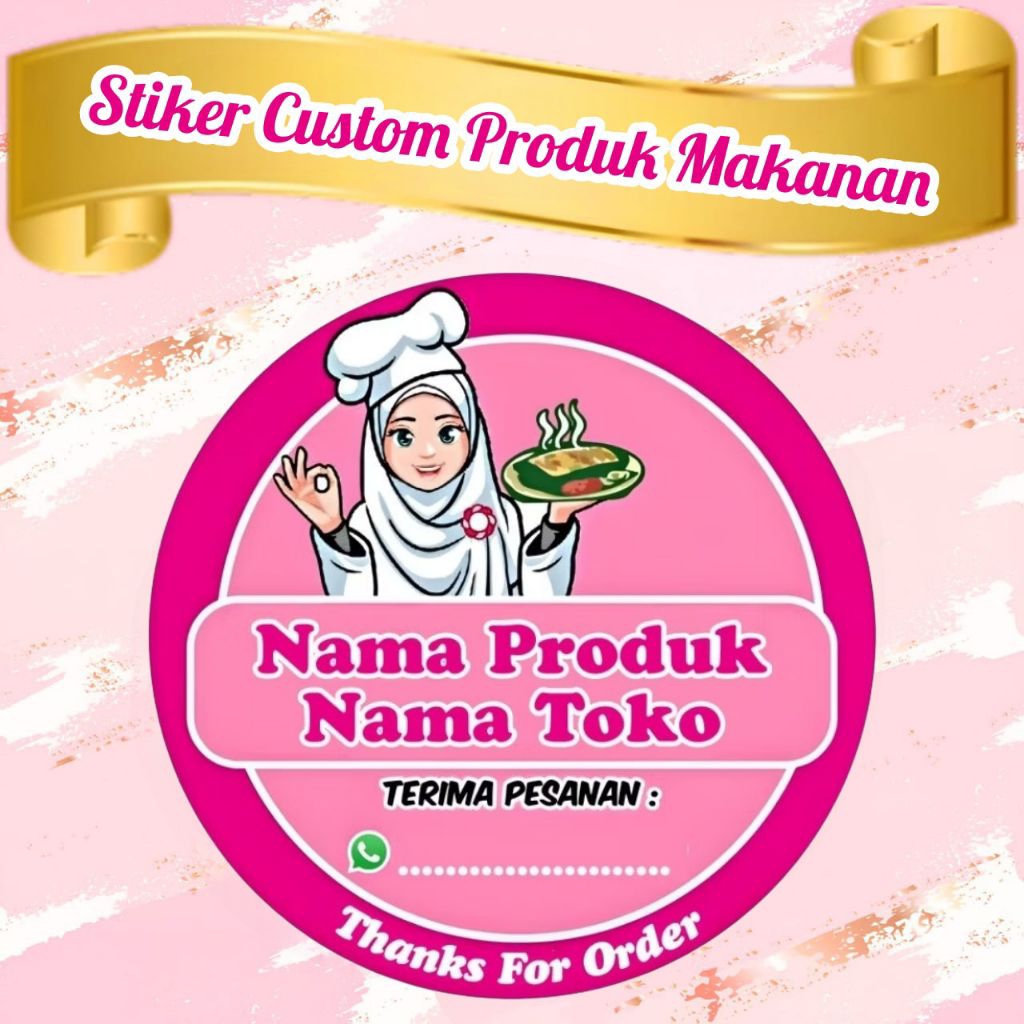 STIKER PRODUK NASI DUS / LUNCH BOX / MAKANAN BOX / NASI KOTAK