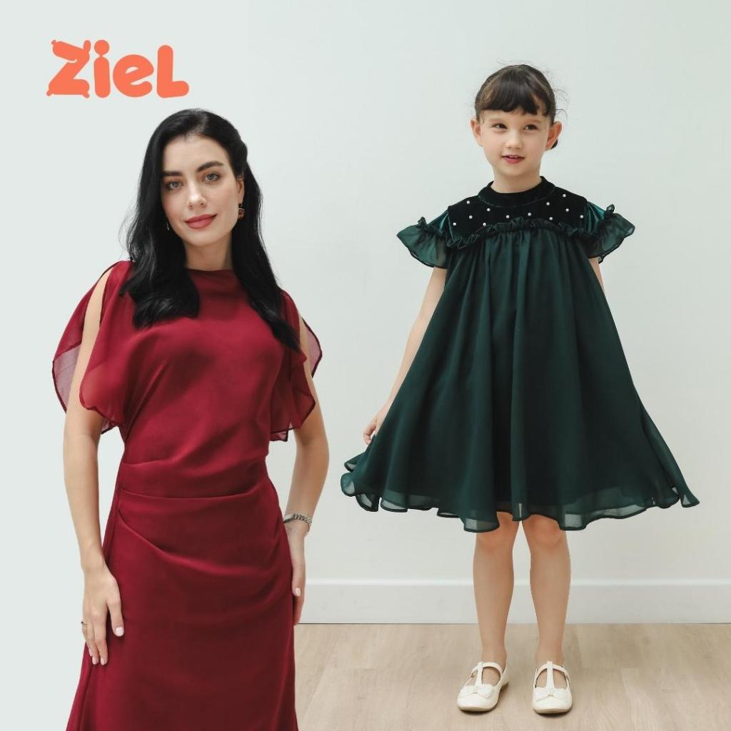 ZIEL KIDS - Stella Dress | Christmas 2025 | Terusan Chiffon Premium | Couple Mom & Girl