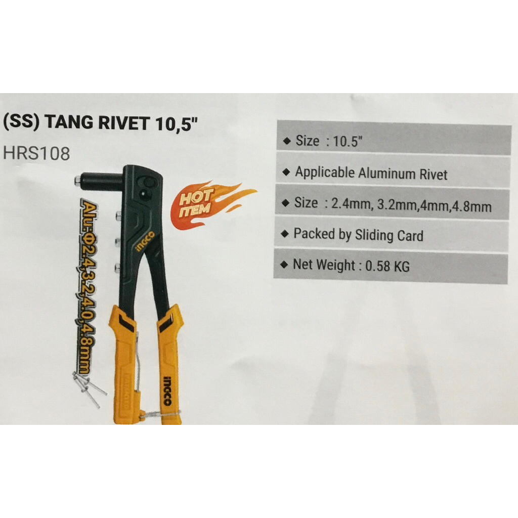 Tang Rivet Industrial 10 inci INGCO HR101