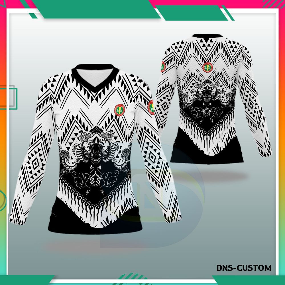 Baju PGRI Kaos Guru Batik Wanita Fullprint