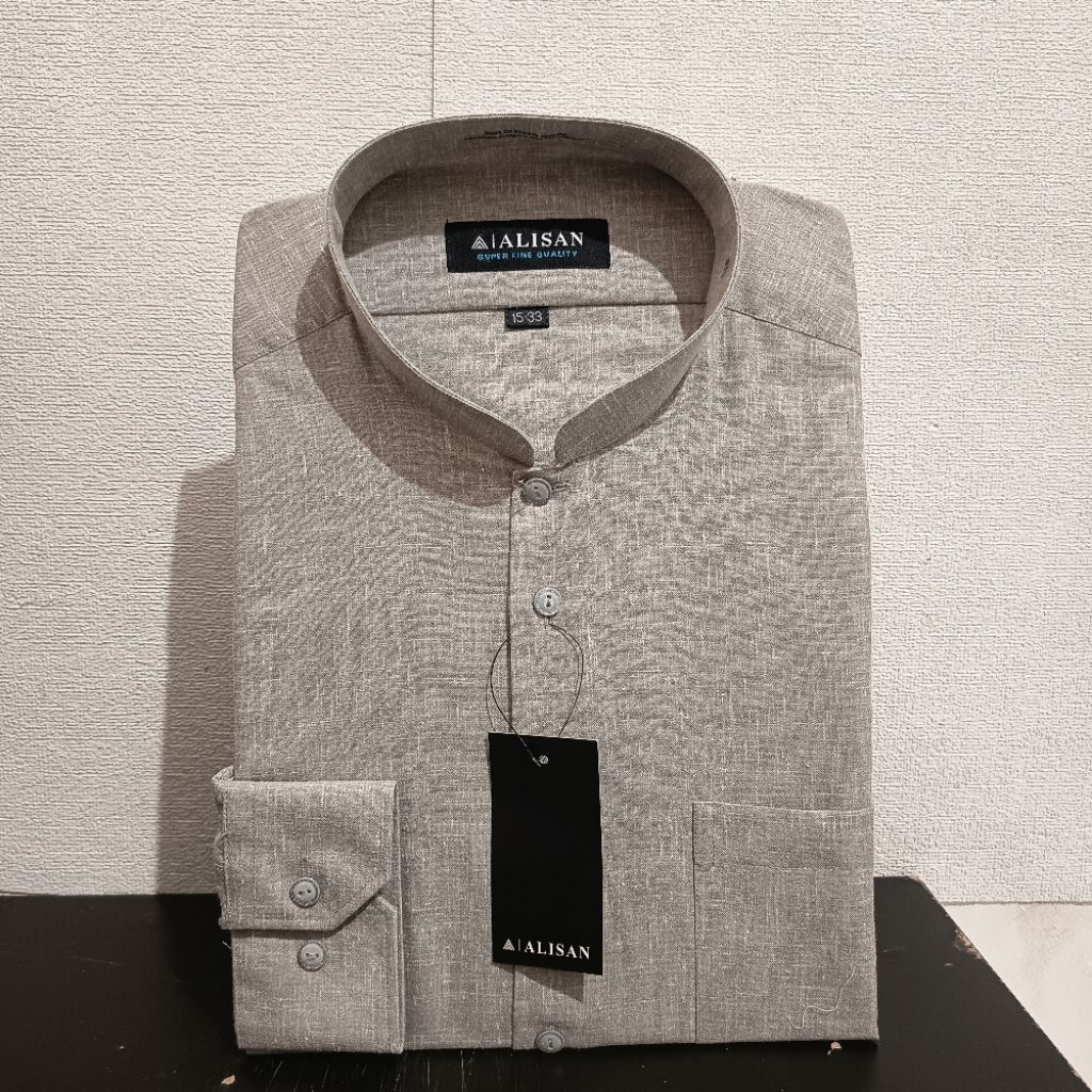 LENGAN PANJANG REGULER ALISAN Polos Koko Abu