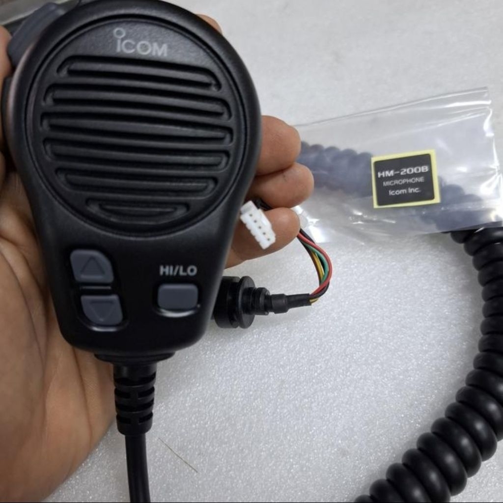 Hand Microphone ICOM HM-200B Original | Extra Mic Radio ICOM IC-M324G / IC-M323 / IC-M323G