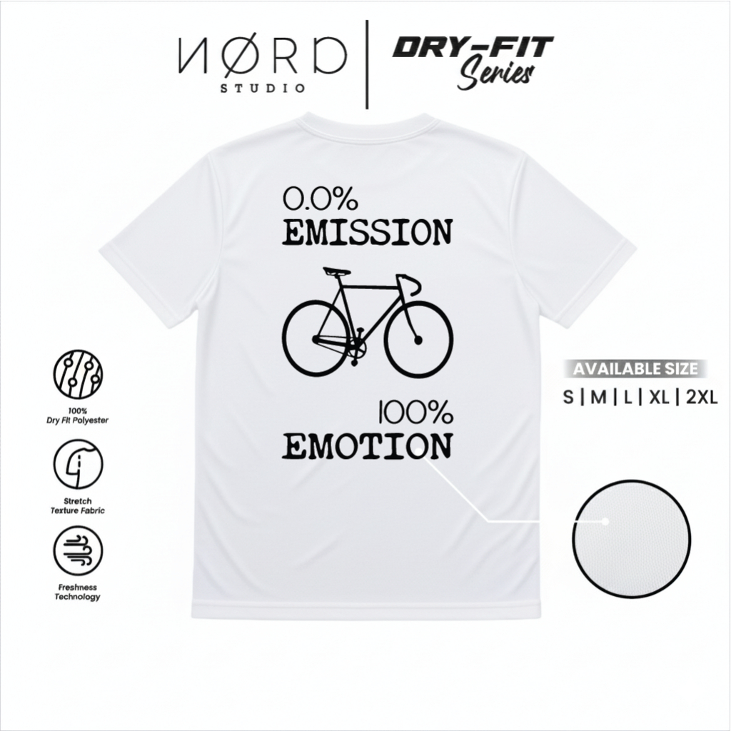 Kaos Dry Fit Sepeda | Jersey Sepeda| Kaos Sepeda kalcer | Kaos jersey White