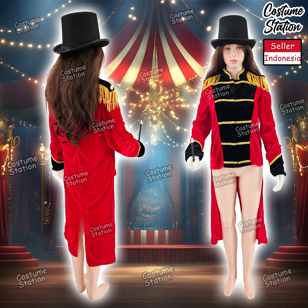 Kostum The Greatest Showman / Costume Pemain Sirkus Badut wanita cewe dewasa