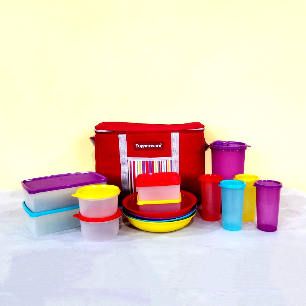 ANNYEONG HASEYO GIFT SHOP | Tupperware Family Day Out Set Isi 16 | Seri Paket Peralatan Piknik | Tra